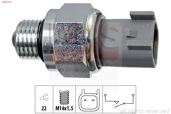 Sensor de ativação das luzes de marcha à ré 1860272 EPS