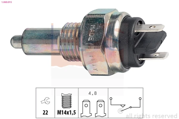 Sensor de ativação das luzes de marcha à ré para Fiat Ducato (290)