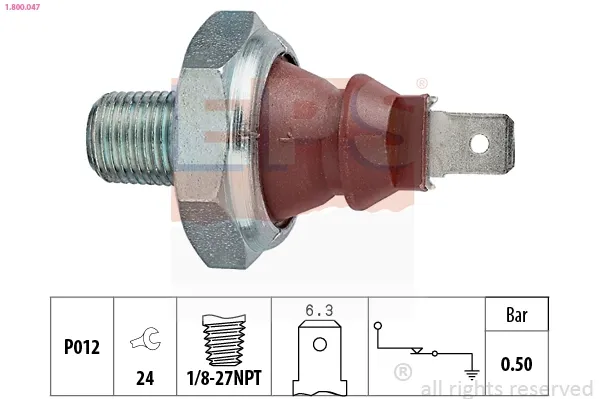 Sensor de pressão de óleo AR27977 John Deere