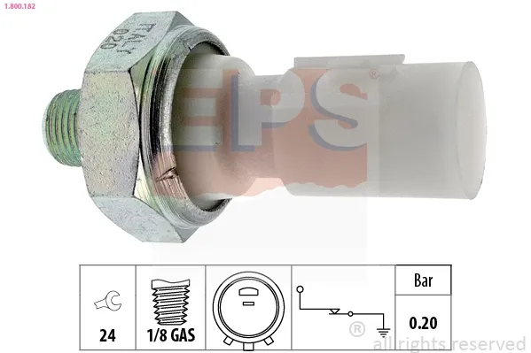 Sensor de pressão de óleo KIA Picanto II hatchback (TA) (2011 - 2018) preço, a partir de