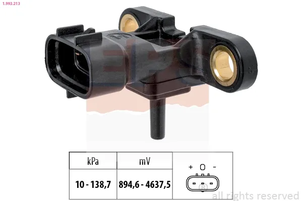 Sensor de pressão no coletor de admissão, MAP 1993213 EPS