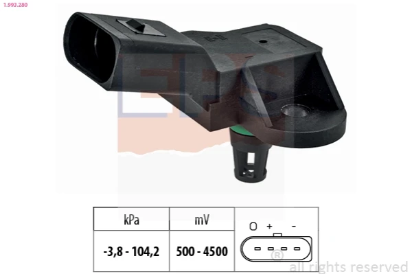 Sensor de depressão de impulsionador de vácuo dos freios para Volkswagen Passat (B6, 3C2)