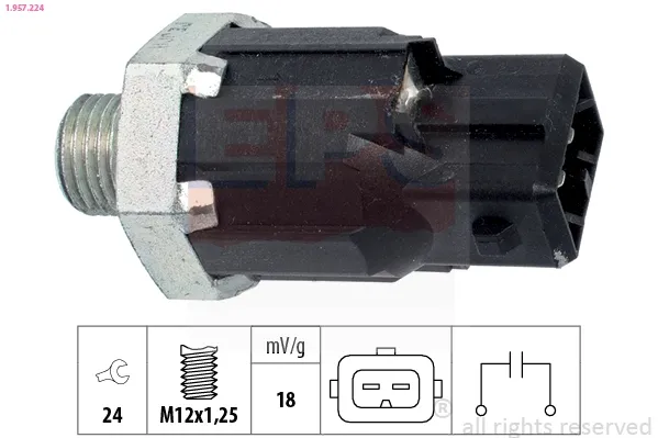 Sensor de detonação para Renault Clio I BC57, 5357