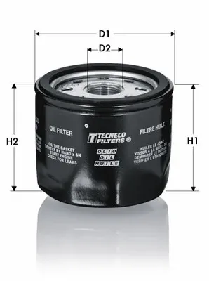 Filtro de óleo OL71295 Tecneco