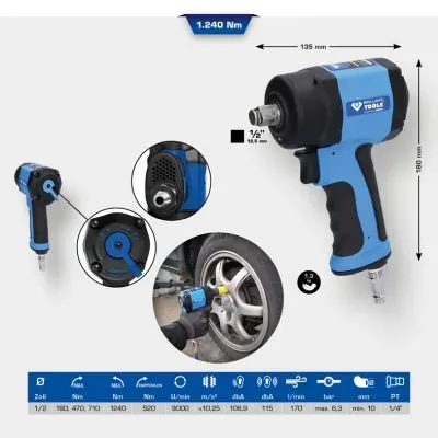 Chave de impacto BT160400 Kolbenschmidt