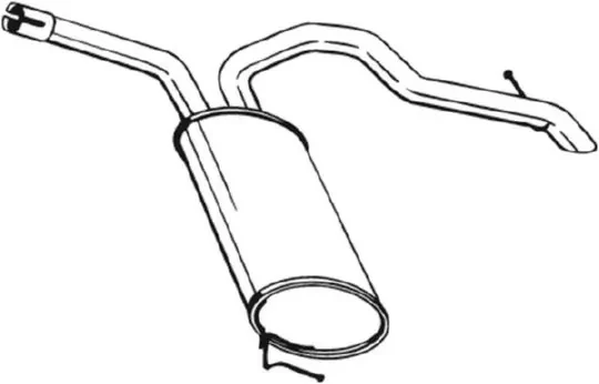 281619 Bosal silenciador, parte traseira