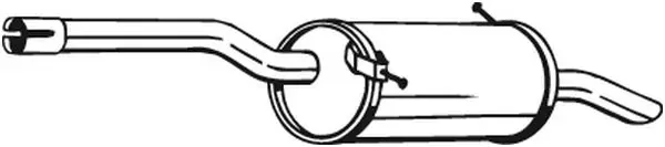 Silenciador, parte traseira 135103 Bosal