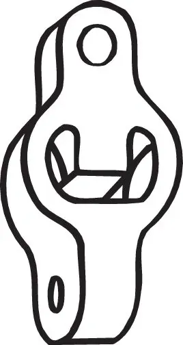 Coxim de fixação do silenciador Mitsubishi Galant IX