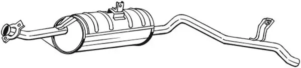 Silenciador, parte traseira 280025 Bosal