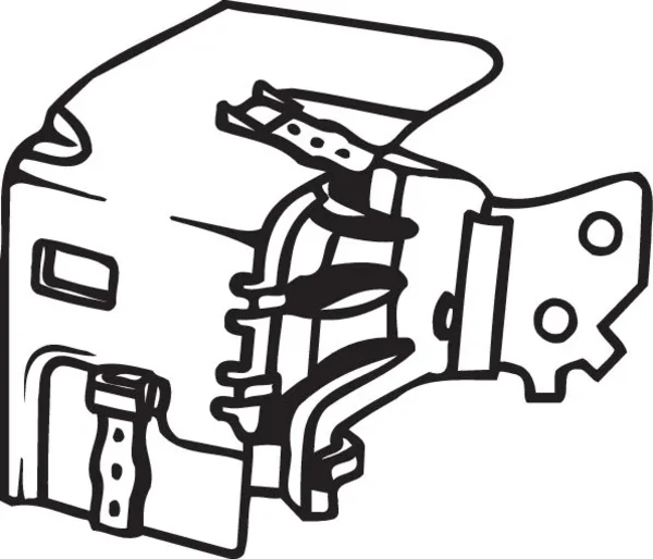 Coxim de fixação do silenciador para Renault Clio (SB0)