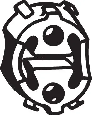 Coxim de fixação do silenciador Citroen C4 I