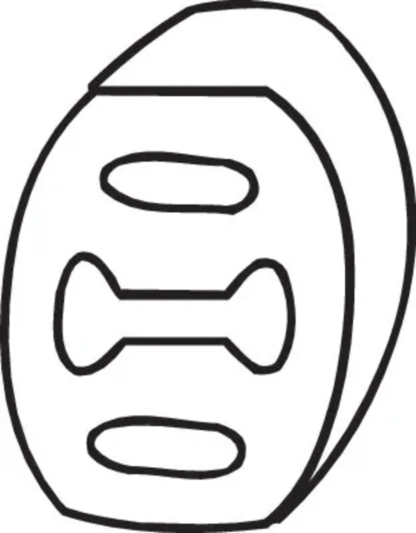 Coxim de fixação do silenciador para Fiat Panda (141A)
