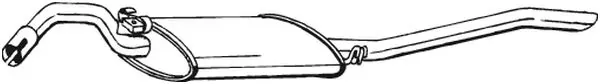 Silenciador, parte traseira Seat Toledo I