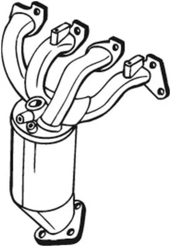 Tubo coletor de escape para Opel Astra (L35)