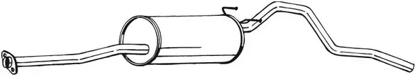 Silenciador, parte traseira Toyota Hilux N