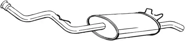 Silenciador, parte traseira BS278215 Bosal