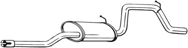 Silenciador, parte traseira Citroen C15 VD