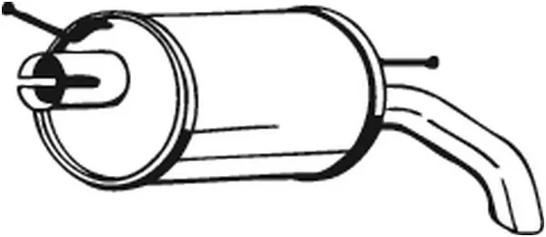 Silenciador, parte traseira para Volkswagen Sharan (7M8, 7M9, 7M6)