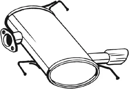Silenciador, parte traseira BMW 3 E90