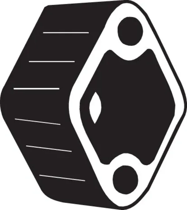 Coxim de fixação do silenciador para Peugeot 205 (741A, C)