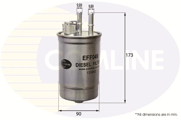 EFF049 Comline filtro de combustível