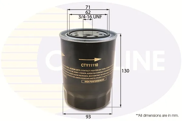 Filtro de óleo CTY11110 Comline