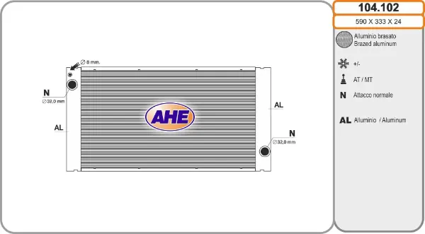 Radiador de esfriamento de motor MINI Cooper R56