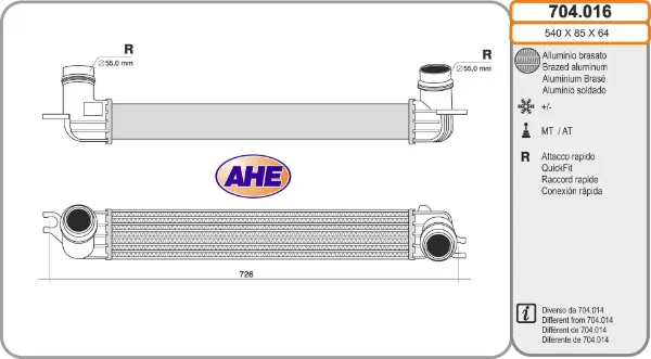 Radiador de intercooler MINI Cooper R56