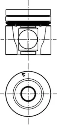 Pistão do kit para 1 cilindro, STD 40305600 Kolbenschmidt