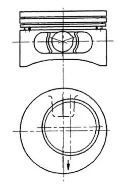 Pistão do kit para 1 cilindro, STD 92123600 Kolbenschmidt