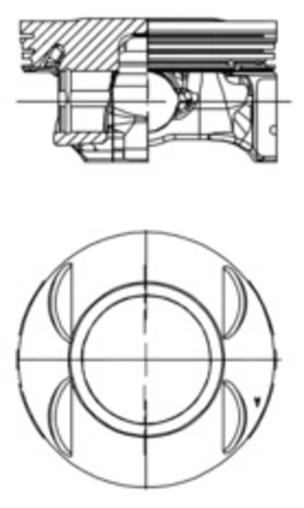 Pistão do kit para 1 cilindro, STD para Opel Astra (L35)
