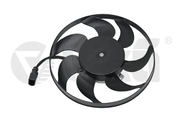 Ventilador elétrico de esfriamento montado (motor + roda de aletas) direito 99590014201 Vika