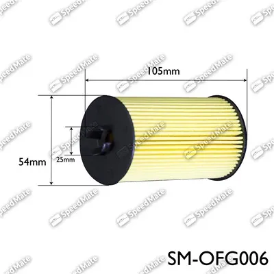 Filtro de óleo SMOFG006 Speedmate