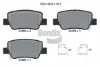 Sapatas do freio traseiras de disco Toyota Avensis 3 T27