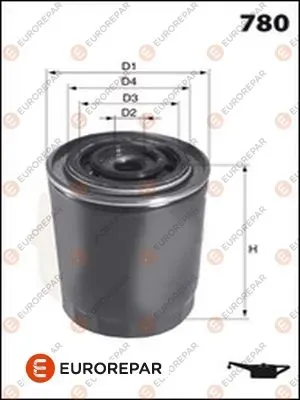 Filtro de óleo E149144 Peugeot/Citroen