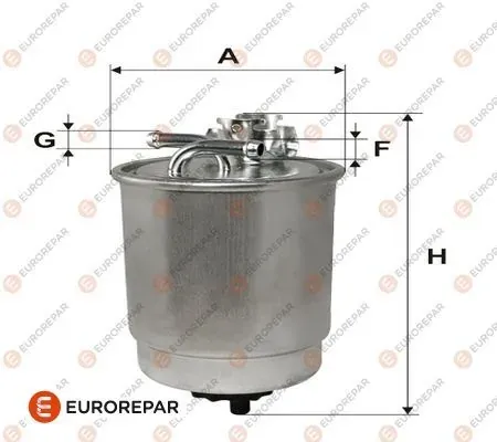 Filtro de combustível E148105 Eurorepar