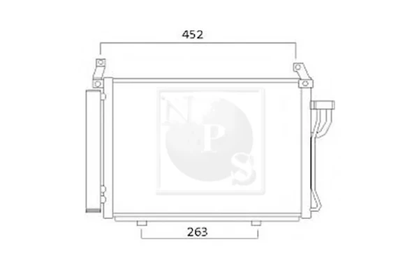 Radiador de aparelho de ar condicionado para Hyundai I10 (PA)