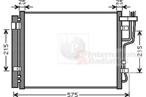 Radiador de aparelho de ar condicionado para KIA Ceed (ED)