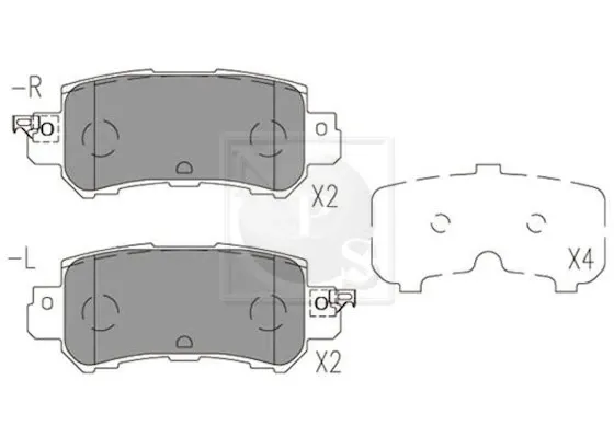 Sapatas do freio traseiras de disco Mazda CX-5 I