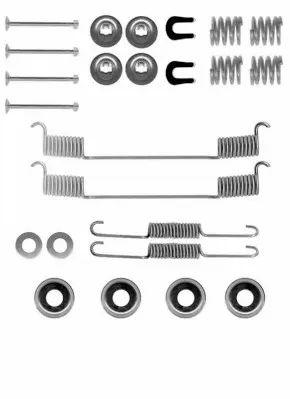 Kit de montagem das sapatas traseiras de tambor Nissan Sunny III