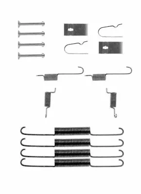Kit de montagem das sapatas traseiras de tambor Mazda 626 III