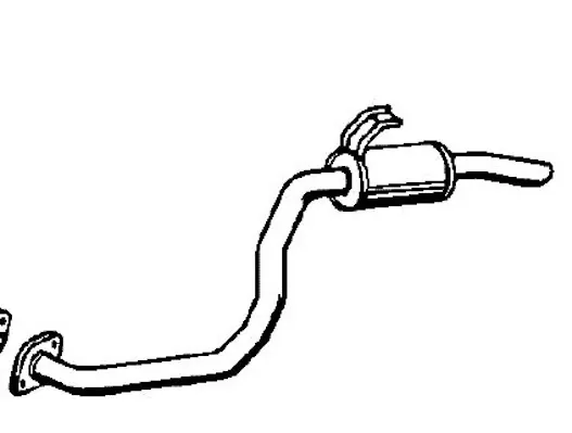 Silenciador, parte traseira Toyota Land Cruiser 80