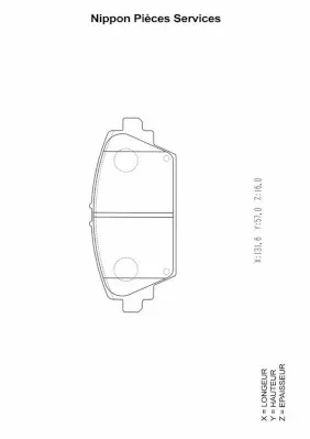 Sapatas do freio dianteiras de disco Nissan Primera sedan (P12) (2002 - 2008) preço, a partir de