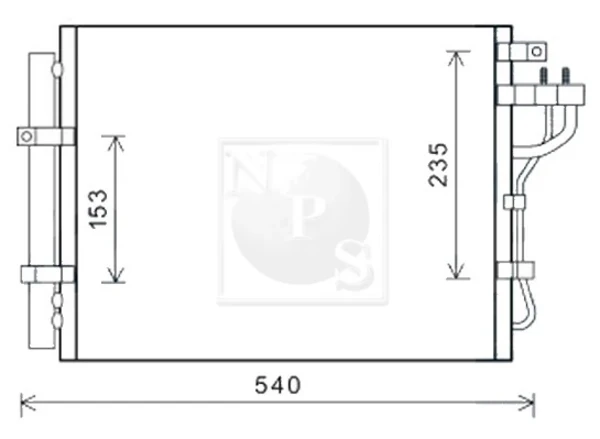 Radiador de aparelho de ar condicionado para KIA Picanto (TA)