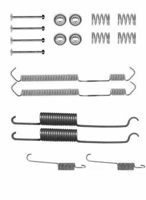 Kit de montagem das sapatas traseiras de tambor Fiat Ducato I
