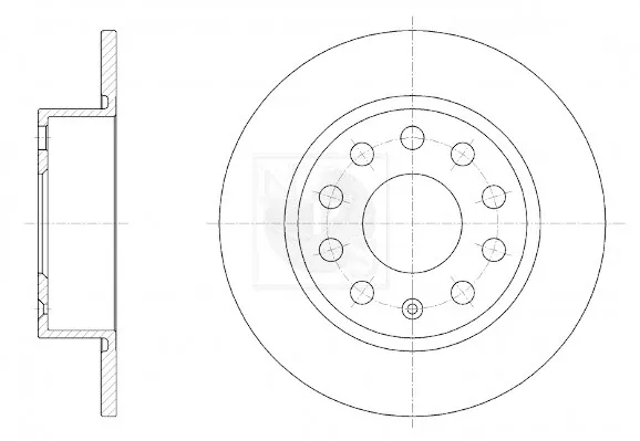 Disco do freio traseiro Volkswagen Jetta VI
