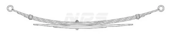 Suspensão de lâminas traseiro para Ford Ranger (EQ)
