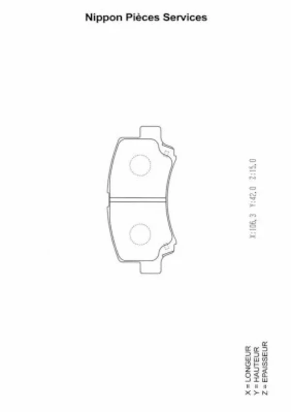 Sapatas do freio dianteiras de disco para Chery QQ6 (S21)