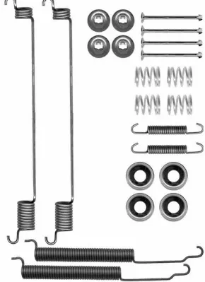 Kit de montagem das sapatas traseiras de tambor Nissan Patrol K260