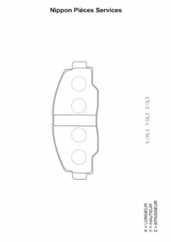 0446525080 Toyota sapatas do freio dianteiras de disco